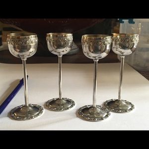4 Stainless Steel Imprinted Cordials